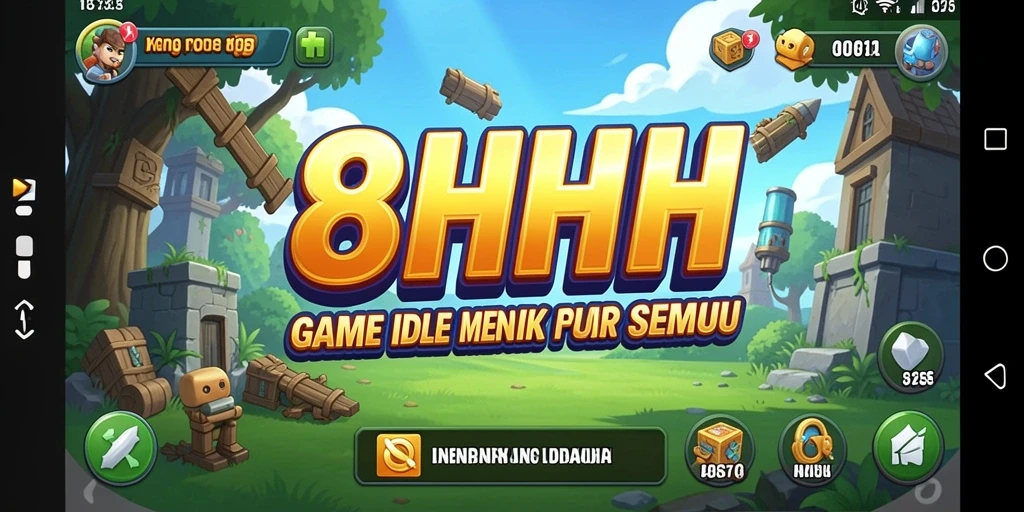Screenshot menampilkan gameplay santai 8HHH yang menarik.