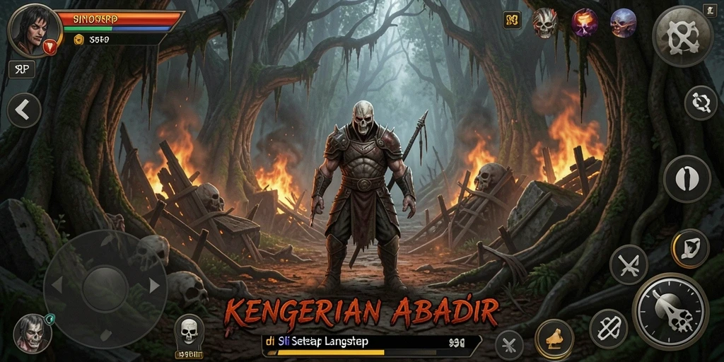 Tampilan gameplay mencekam dari 99RP dengan suasana penuh ketegangan.