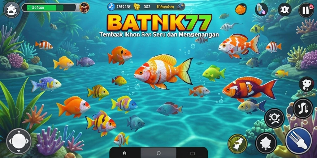 Tampilan menarik gameplay Tembak Ikan di BATIK77.