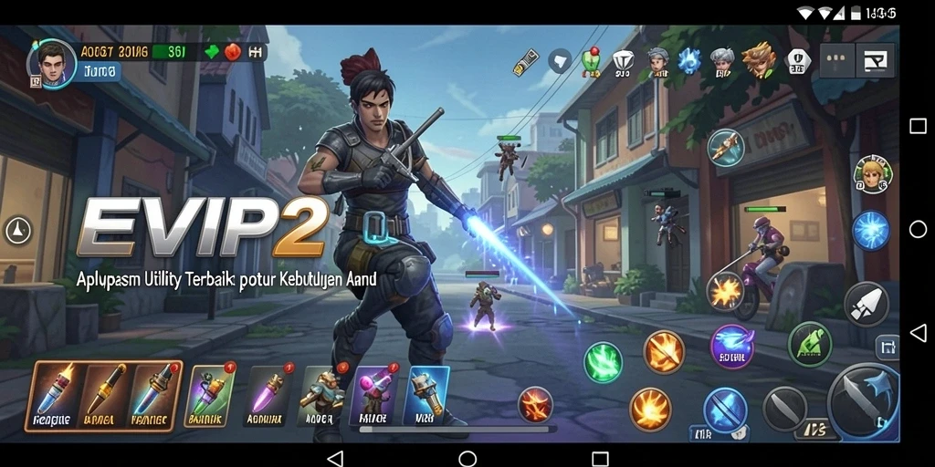 Tampilan menarik dari aplikasi EVIP2 yang memudahkan pengguna.
