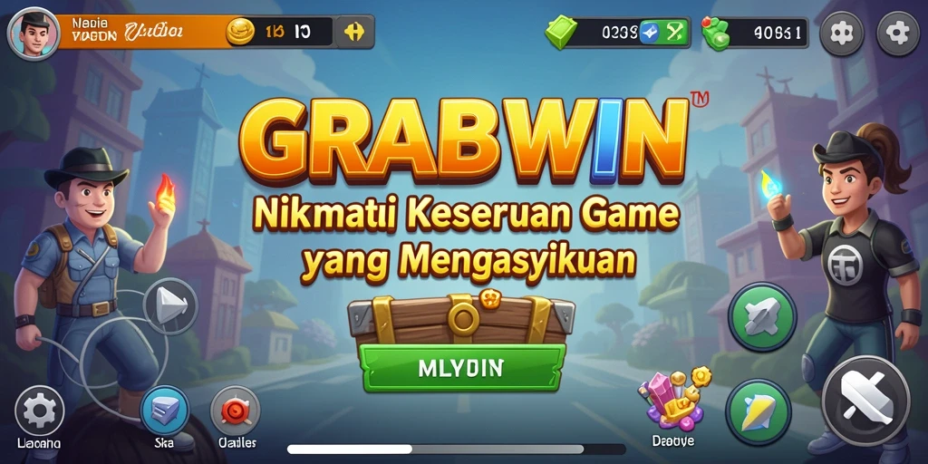 Tangkapan layar <strong>GRABWIN</strong> menunjukkan gameplay yang interaktif dan menarik.