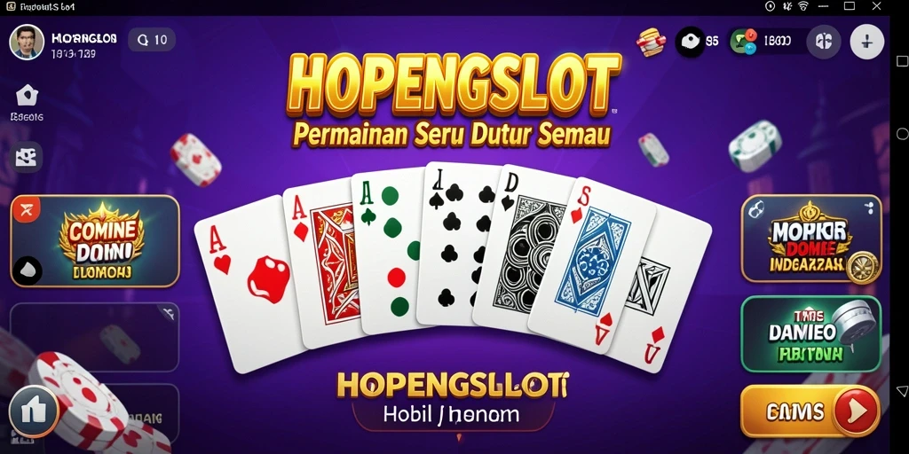 Screenshot gameplay seru HOPENGSLOT dalam aksi Domino.