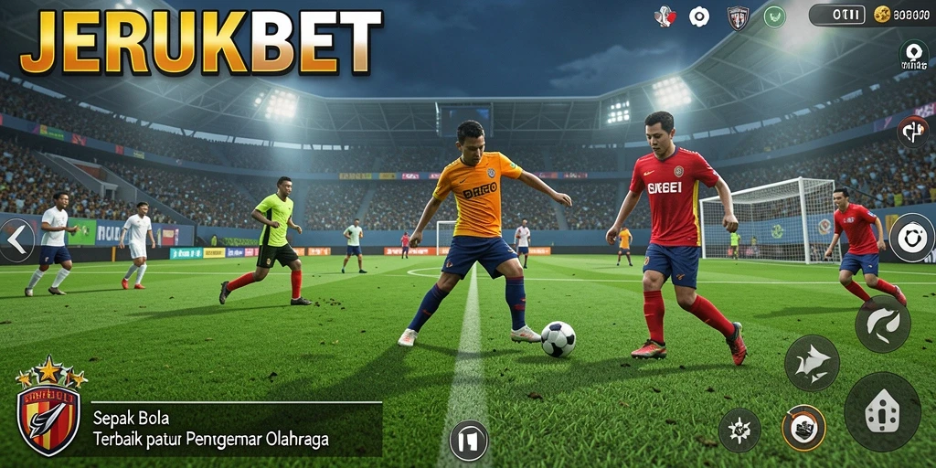 Tampilan gameplay JERUKBET yang menarik dan mendebarkan saat pertandingan.