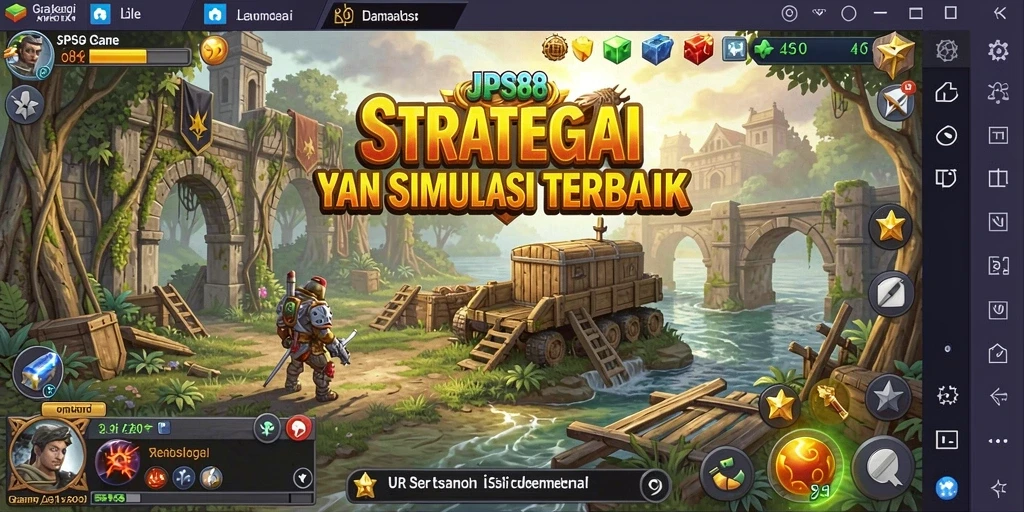 Tampilan gameplay JPS88 dengan elemen strategi dan simulasi yang mendalam.
