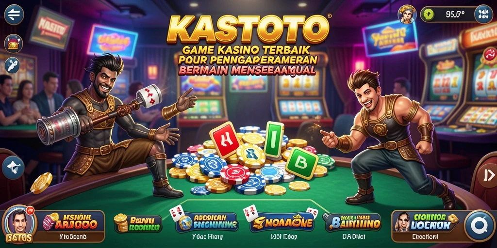 Screenshot KASTOTO menampilkan gameplay Kasino yang mendebarkan dan interaktif.