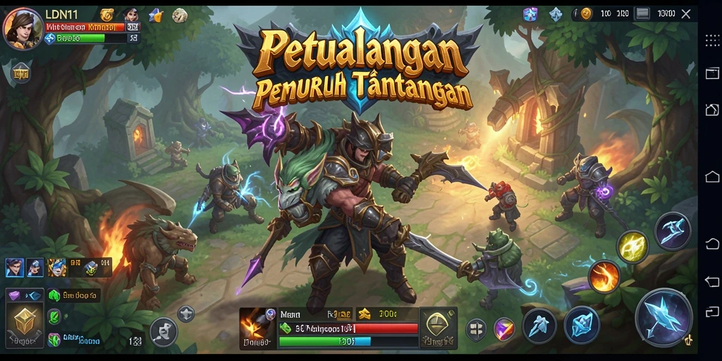 Tampilan utama gameplay LDN11 yang menggambarkan aksi seru MMORPG.