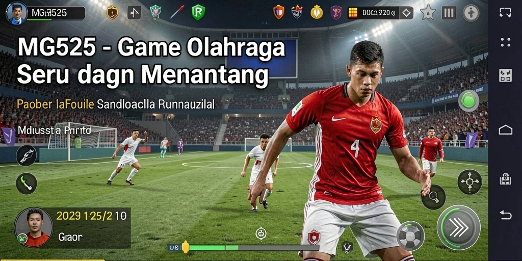 Tampilan gameplay MG525 yang menarik dengan aksi olahraga yang mendebarkan.