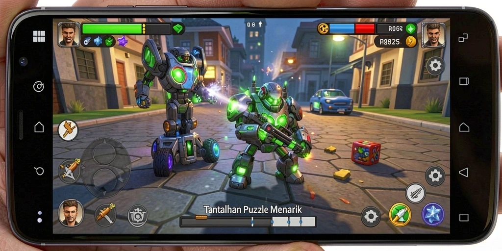 Tampilan gameplay seru dan menantang di RP55.
