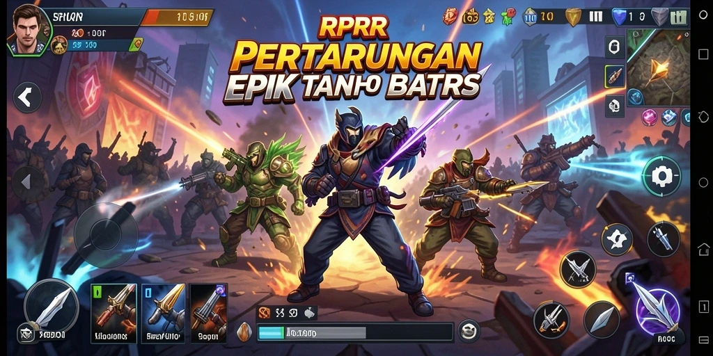 Grafis menakjubkan dalam pertarungan seru RPRR.