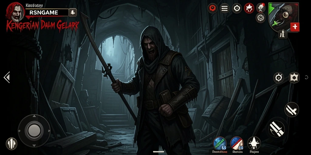 Gameplay RSNGAME yang penuh kengerian dan misteri.