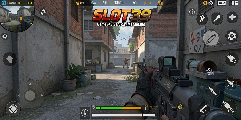 Gameplay intens SLOT39 dengan aksi menembak yang seru.