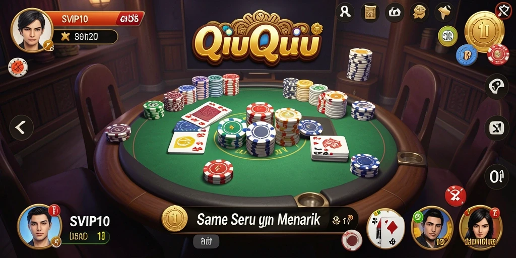 Tampilan screenshot SVIP10 menunjukkan keseruan gameplay QiuQiu.