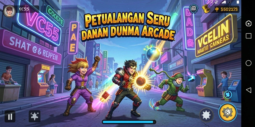 Tampilan gameplay seru dan menantang dari VC55.