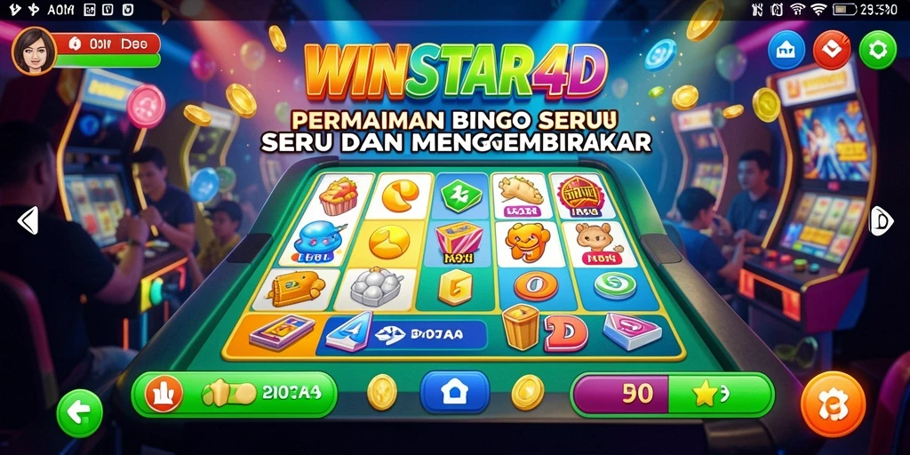 Tampilan gameplay seru di WINSTAR4D, menunjukkan keseruan bermain Bingo.