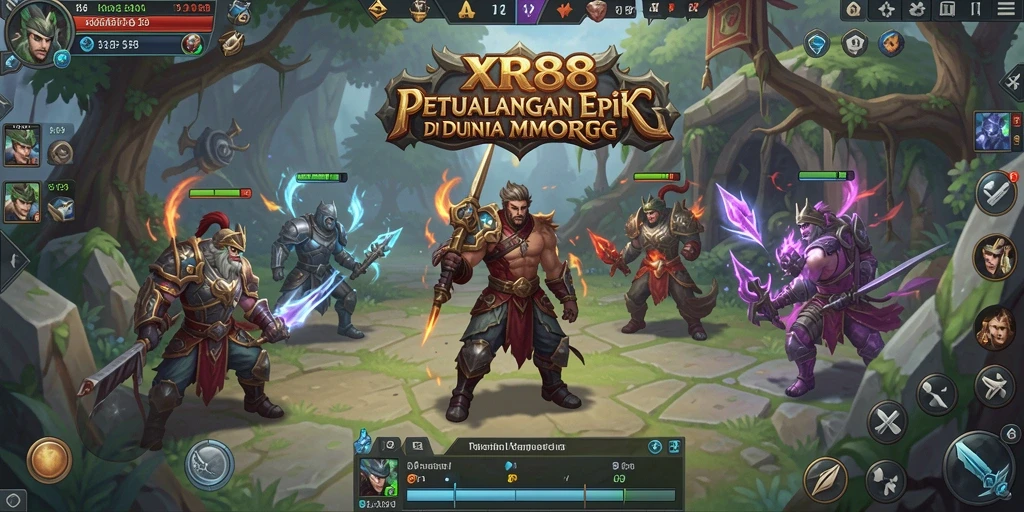 Gameplay XR88 yang menarik dengan petualangan seru di dunia MMORPG.